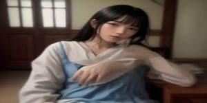 度假村泳池躺椅旁女性行走展示最小比基尼连体镂空款整体轮廓，光线柔和